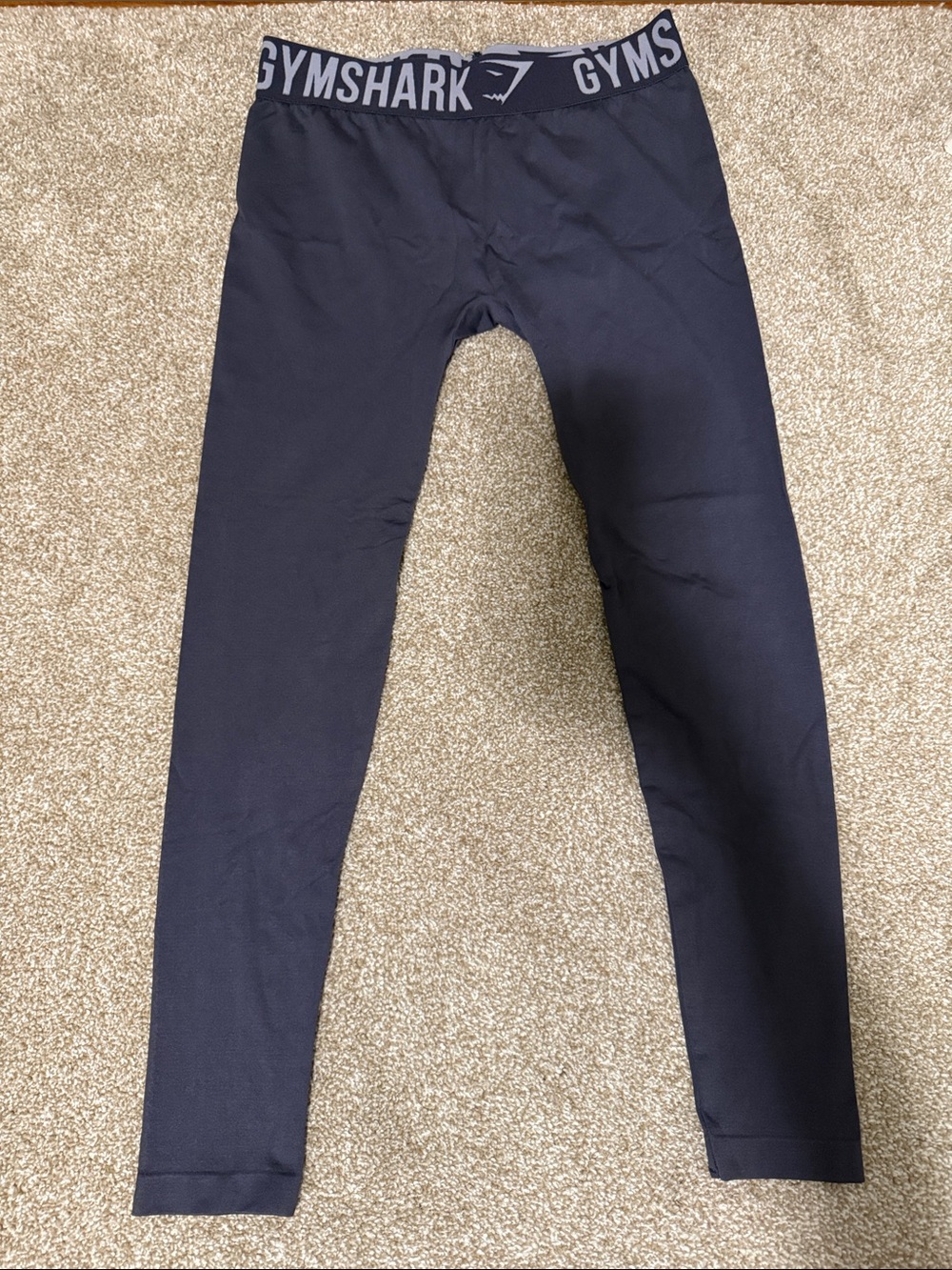 Gymshark Black Branded High-Rise Leggings